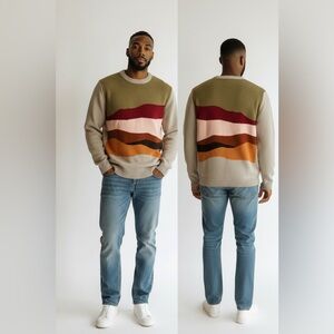 Mr. Turk Men's Striped Crewneck Sweater